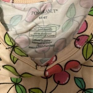 Posh peanut cherry print short sleeve PJ Set 5/6